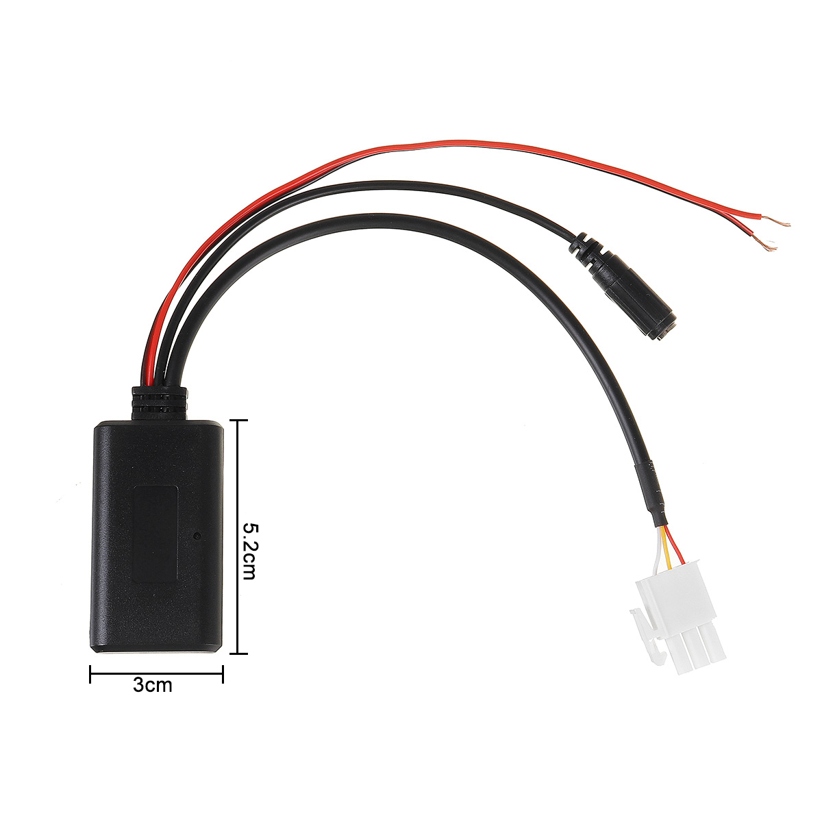 3 Pin AUX Audio Cable Adaptor Bluetooth For Honda Goldwing GL1800 5 12V