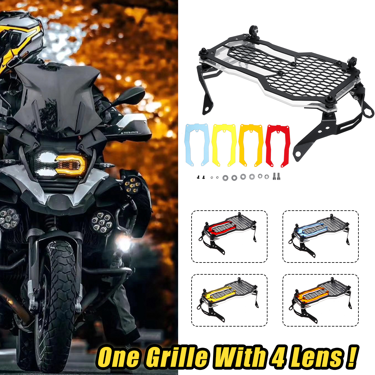 Motorcycle Headlight Grill Guard Cover Protector Trims For BMW R1200GS