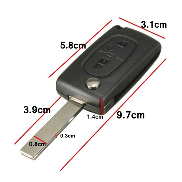 Remote Key Id Buttons Mhz Transponder Chip For Peugeot