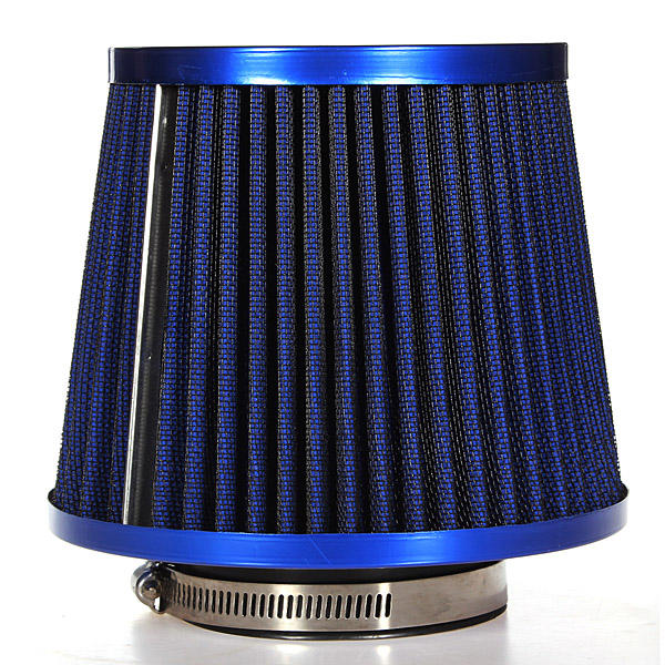 Universal Carbon Finish Car Air Filter Mesh Cone 76mm