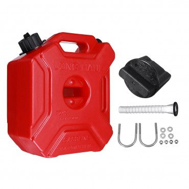 5L Fuel Tank Portable Jerry Can Gas Petrol With Bracket Lock For ATV UTV Motorcycle Car Gokart