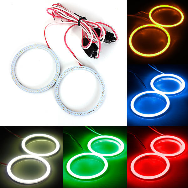 Car COB Bulb 12V-24V 60MM 66 LED Angel Eyes Halo Ring Lamp Light