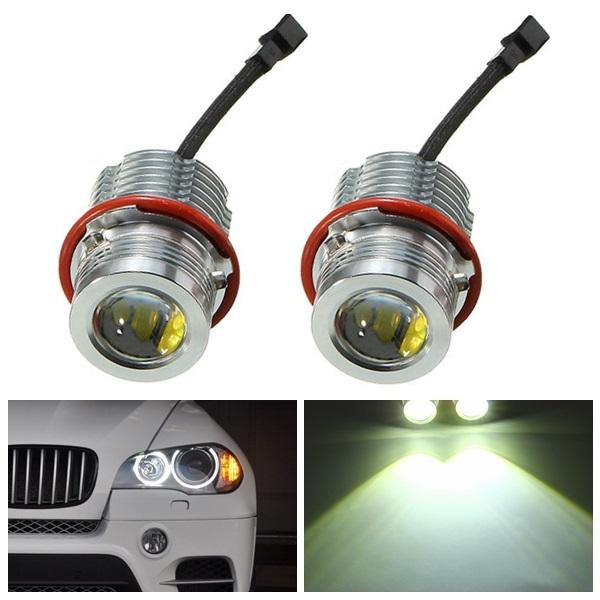 Pair 60W Angel Eyes Halo Ring Maker Light Error Free For BMW E39 E60 E63 E53