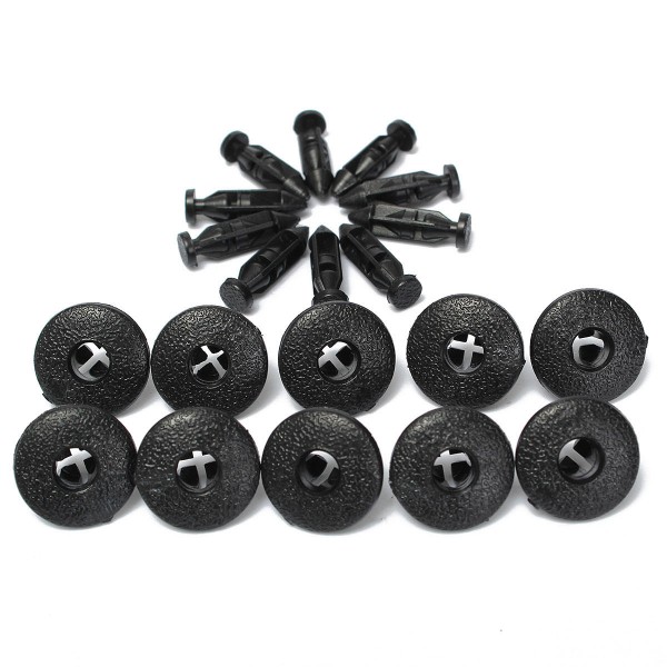 Interior Plastic Rivet Fastener Clips Trim Panels Fascias 8mm Push For Volvo