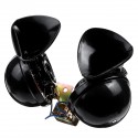 24V 350db Black Dual Tone Electric Bull Waterproof Horn Metal Loud Raging Sound Car Truck Boat