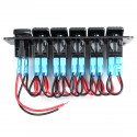 LED 12V 24V ON OFF Toggle Rocker Switch Panel Dual USB Car Marine Boat