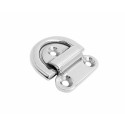 6mm Mirror Polish Marine Grade 316 Stainless Steel Boat Folding Pad Eye Lashing D Ring Tie Down Cleat for Yacht Motorboat Truck