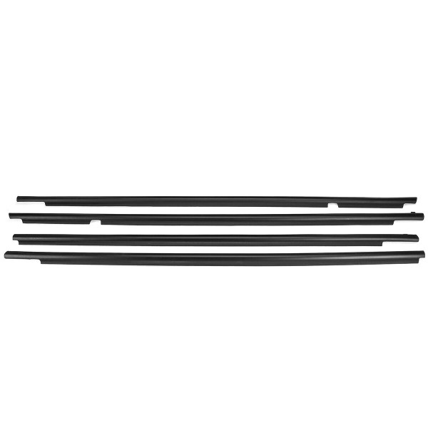 4PC Door Auto Window Trim Moulding Belt Weatherstrip For Toyota RAV4 2009-2012