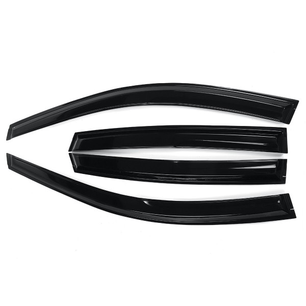 4Pcs For HONDA CRV JDM 2001-2011 3D Wavy Style Plastic Exterior Visor Vent Shades Window Sun Rain Guard Deflector