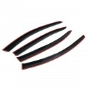 4Pcs For MAZDA 3 2014-2019 Plastic Exterior Visor Vent Shades Window Sun Rain Guard Deflector