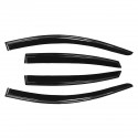 4Pcs For Nissan Altima Sedan 2013-2018 3D Wavy Plastic Exterior Visor Vent Shades Window Sun Rain Guard Deflector