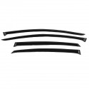 4Pcs For Nissan Altima Sedan 2013-2018 3D Wavy Plastic Exterior Visor Vent Shades Window Sun Rain Guard Deflector