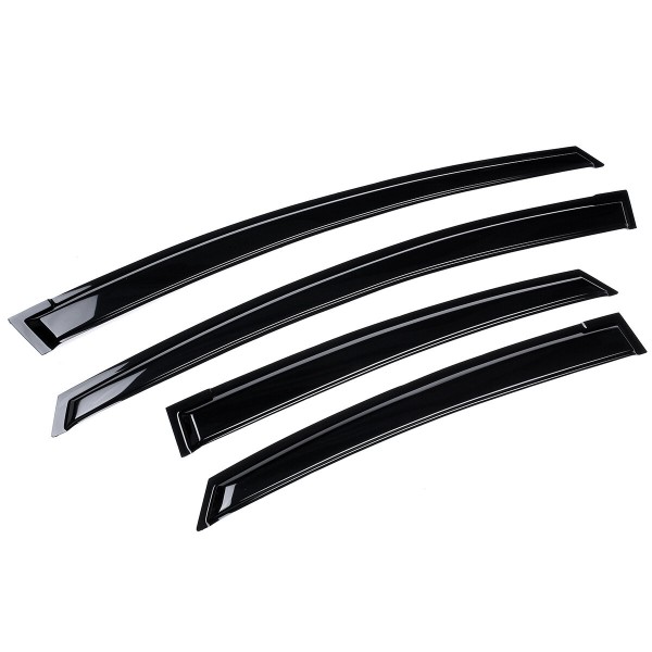 4Pcs For TOYOTA PRIUS 3rd ZVW35 2010-2015 Plastic Exterior Visor Vent Shades Window Sun Rain Guard Deflector