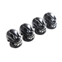 4Pcs Universal Resin Head Car Wheel Tire Valve Stem Caps Automobiles Tyre Dustproof Lid Decora