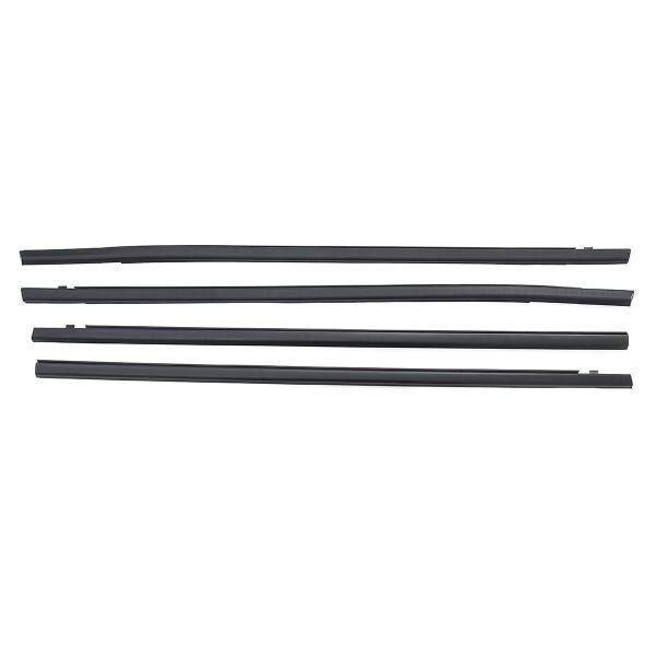 4pcs Car Weatherstrip Window Moulding Trim Door Seal Belt For Honda Civic 16-19