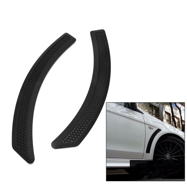 Carbon Fiber Look Front Mudguard Side Vent Cover for Mitsubishi Lancer 2008-2015