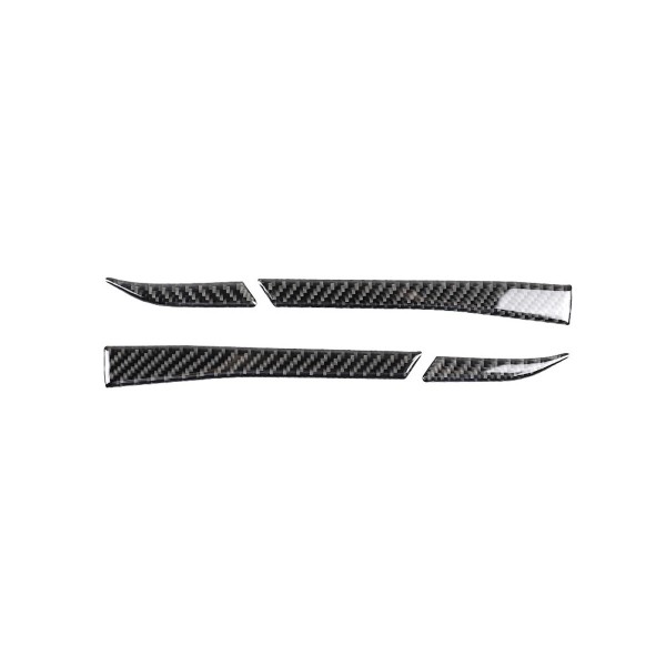 Carbon Fiber Style Car Rearview Mirror Mouldings Trim Cover