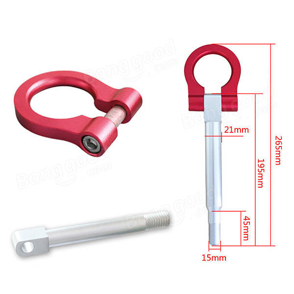 Racing Towing Car Tow Hook Trailer Ring for Benz Smart 4 Colors