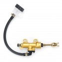 Motorcycle Rear Foot Brake Master Pump Cylinder With Fluid Reservoir Universal