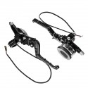 Pair 7/8 Inch 22mm Motorcycle Brake Master Cylinder Clutch Levers With Reservoir