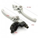 Pair 7/8inch 22mm Handlebar Clutch Brake Folding Snap Lever For 125cc 140cc Pit Dirt Bike