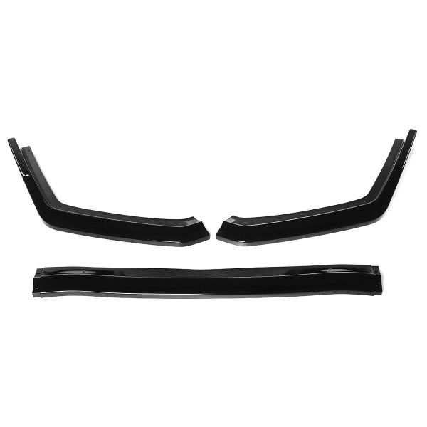 3Pcs Glossy Black Front Lip Chin Bumper Body Kits For Subaru WRX STI 2015-2019