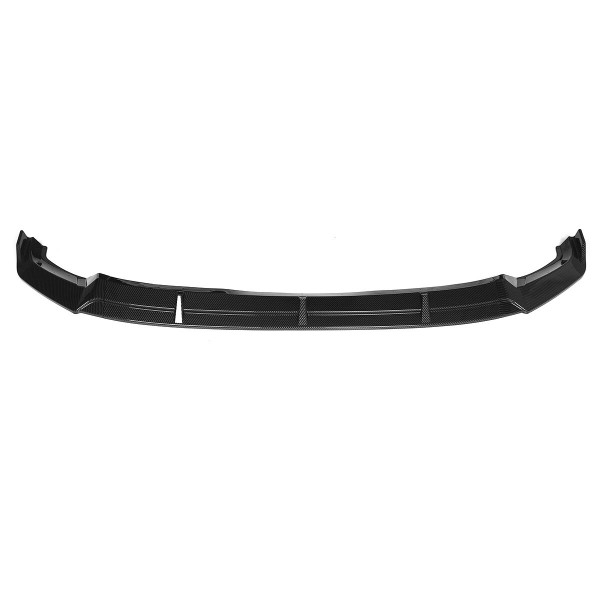 Front Bumper Lip Spoiler Cover Trim Carbon Fiber Look 3PCS For VW TIGUAN 2017-2020