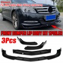 Front Bumper Lower Splitter Lip Diffuser Guard Front Shovel Bright Black For Mercedes For Benz W204 C180 C200 C250 Sedan 2008-2014