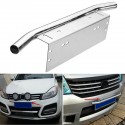 Universal Car Stainless Steel Light Mounting Bracket License Plate Frame Bull Bar Holder Silver