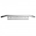 Universal Car Stainless Steel Light Mounting Bracket License Plate Frame Bull Bar Holder Silver