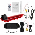 Car 170° Third Brake Light Rearview Mounting Monitor With Camera For VW Transporter T5&T6 Van 2003+