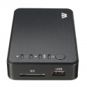 Mini Full 1080P HD Car Multi Media Player TV BOX 3 Outputs VGA/AV USB & SD Card