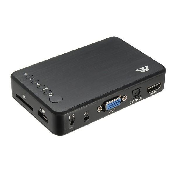 Mini Full 1080P HD Car Multi Media Player TV BOX 3 Outputs VGA/AV USB & SD Card