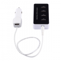 ADS-818 Multifunctional High Power 5 USB Car Charger Power Bank