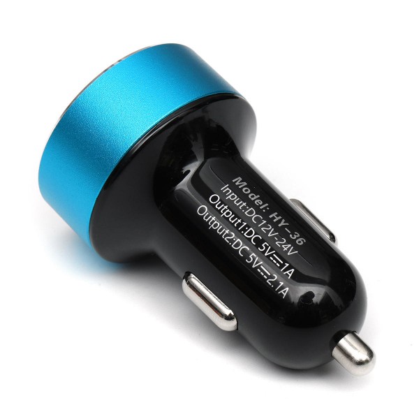 Dual USB Car Fast Charger Adapter LED Display for Phone Universal