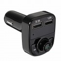 Dual Usb Car Charger MP3 Audio Player bluetooth Car Kit FM Transimittervs Hands Free Phone Charger