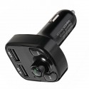 Dual Usb Car Charger MP3 Audio Player bluetooth Car Kit FM Transimittervs Hands Free Phone Charger