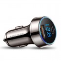 HSC-3000 6A Current Super Fast Charge Copper Body PD And QC 3.0 Digital Car Charger