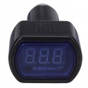 Mini Car LCD Battery Voltage Meter Monitor 12V Black