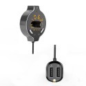 Q8s bluetooth TM Transmitter Dual USB Car Charger Wireless Support Aux-in/U Disk