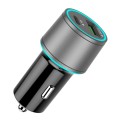 QC 3.0 Car Charger Metal Double Aperture PD Two In One Car Charger