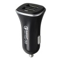 QC3.0 Qualcomm 36W Dual USB Port Fast Charge Car Charger High Power