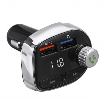 Wireless Bluetooth Car MP3 Player FM Transmitter Radio LCD SD Dual USB Car Charger Kit