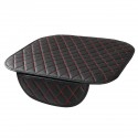 Leather Car Front Seat Cushion Covers Breathable Chair Protector Seat Pad Mat with Storage Bag