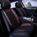 Leather Car Front and Back Seat Cover Cushion Protector with Pillow Universal for Five Seats Car