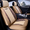 Leather Car Front and Back Seat Cover Cushion Protector with Pillow Universal for Five Seats Car