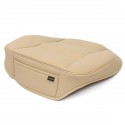 PU Leather Beige Car Front Seat Cushion Cover Chair Protector Mat Universal