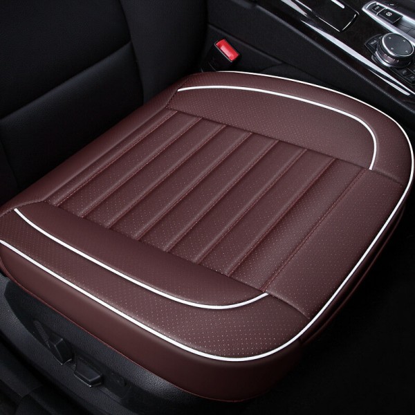 PU Leather Front Back Car Seat Cover Breathable Back Cover Fit for Most Car