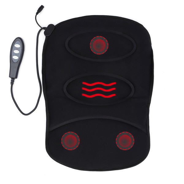 Protable Car Massage Cushion Ultra Thin Heating Function 3 Modes Car Home Office