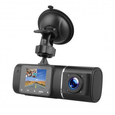 1080P Car DVR Dual Lens Front & Inside Dash Cam 170° G-sensor IR Night Vision HD Camera Recorder